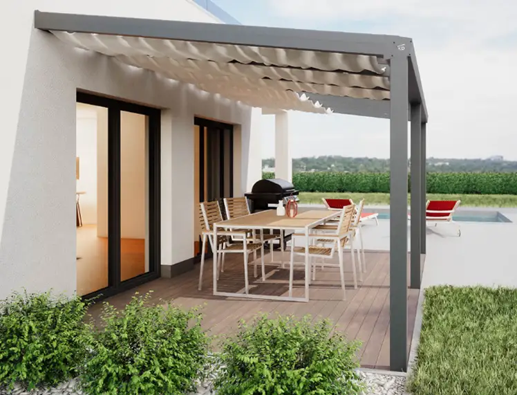 Sonnensegel für Terrassenüberdachung in Baden Württemberg Spaichingen Tuttlingen Rottweil